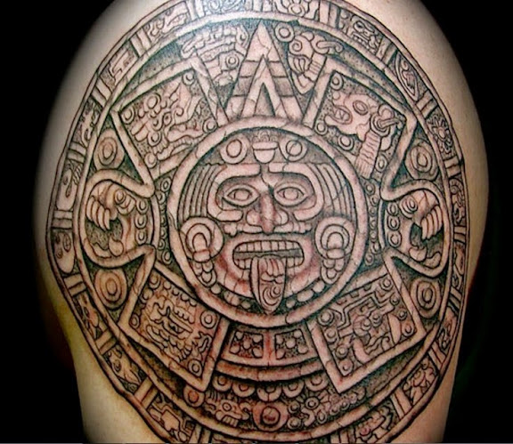 Tribal Tattoos aztec tribal sun tattoos
