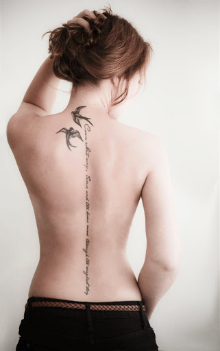 Spine tattoos
