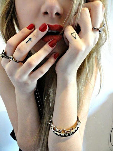 Cute finger tattoo Finger tattoo