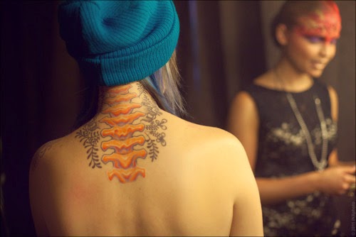 Spine tattoos