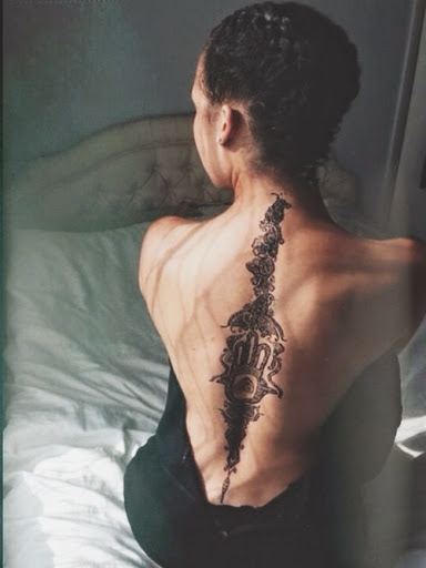 Spine tattoos