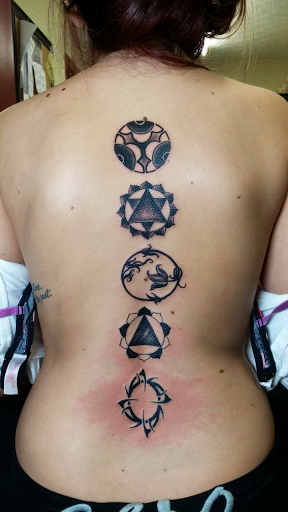 Spine tattoos