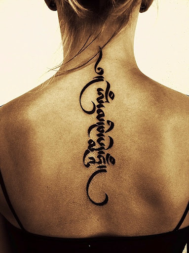 Spine tattoos