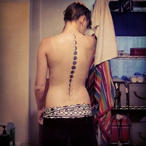 Spine tattoos