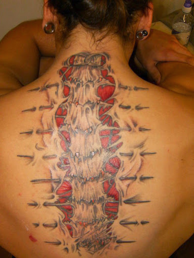 Spine tattoos