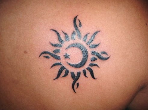 sun Tattoos tribal sun tattoos