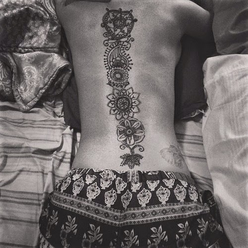Spine tattoos