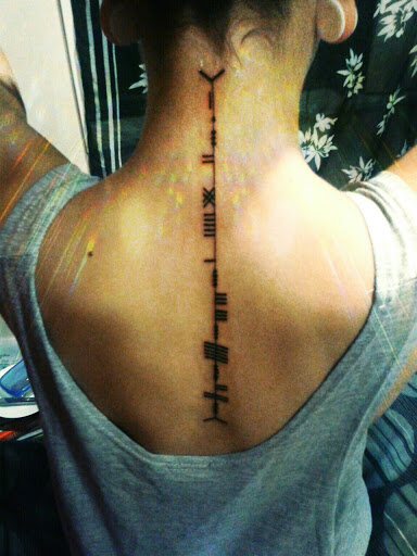 Spine tattoos