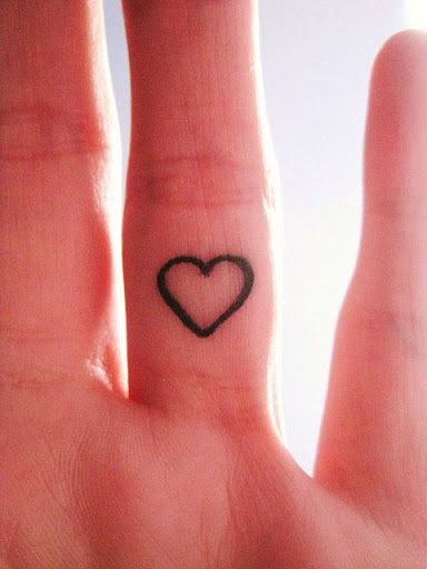 Finger tattoos heart finger tattoo designs for women