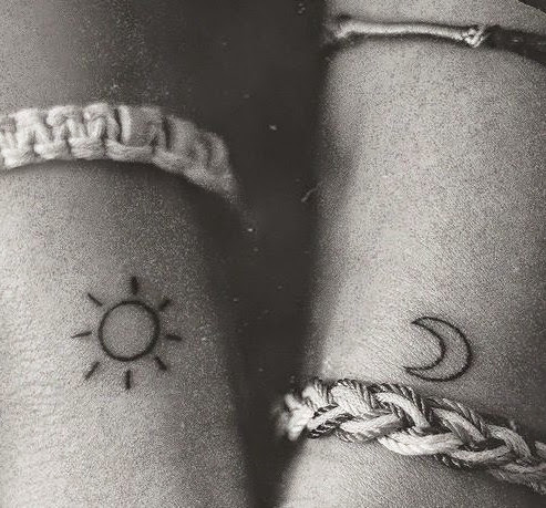 sun Tattoo sun and moon tattoos