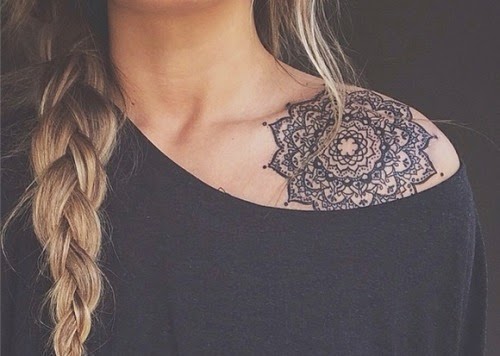Shoulder tattoos mandala shoulder tattoos