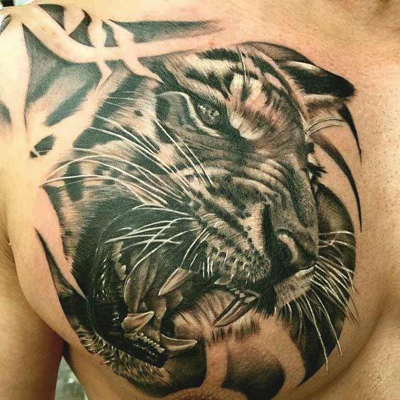 Best Tiger Tattoos For Men And Women Tiger tattoo designs on chest for men