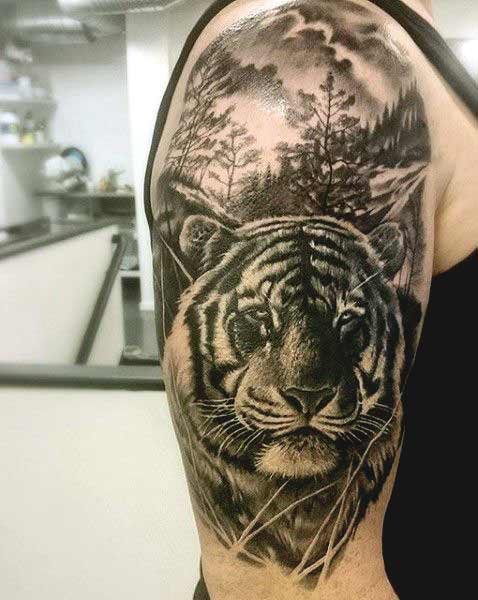 Best Tiger Tattoos For Men And Women Tiger tattoo designs on arm and shoulder for boys
