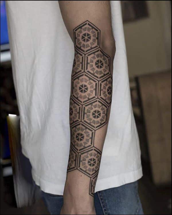 Arm sleeve tattoo