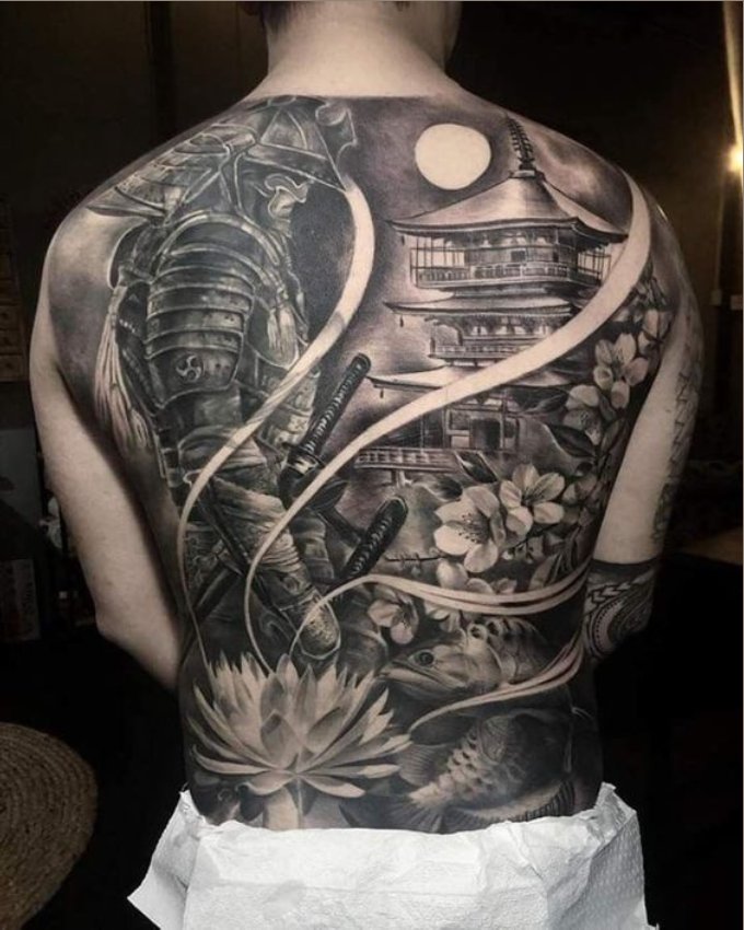 Japanese samurai tattoo designs