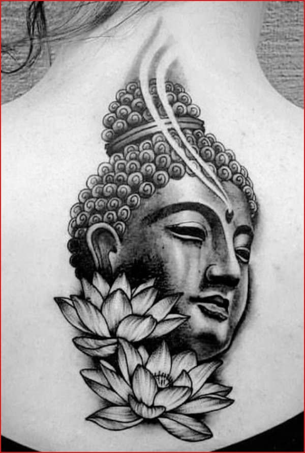 Black And Grey Buddha Tattoos