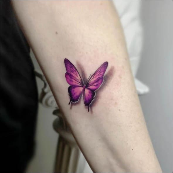 3d butterfly tattoos