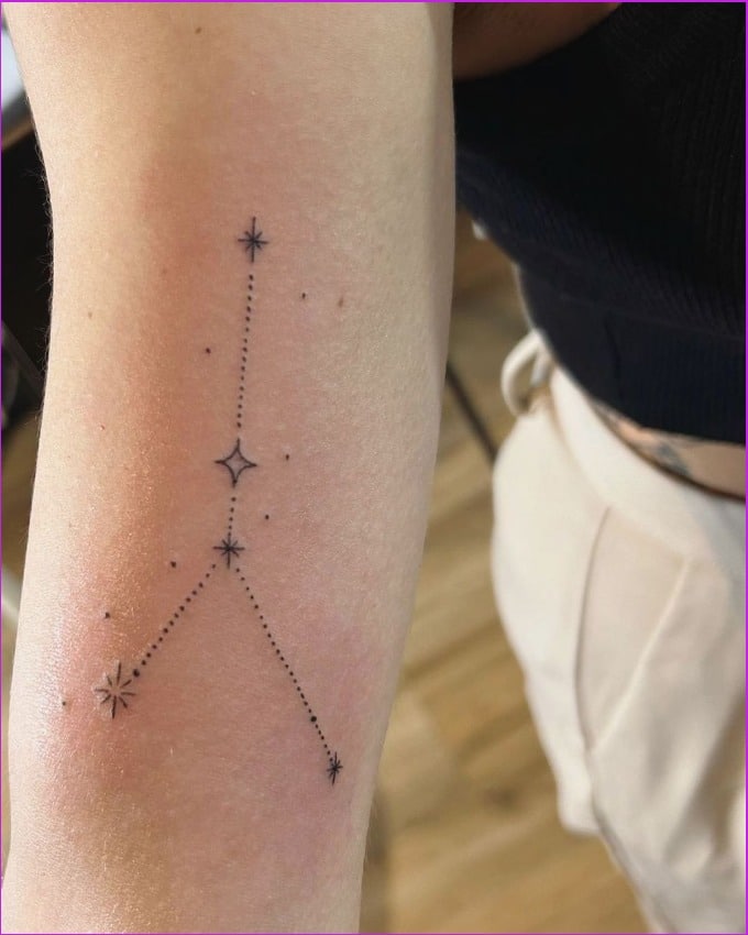 small constellation tattoo ideas for girls