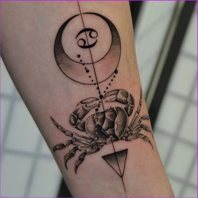 cancer zodiac symbols tattoos