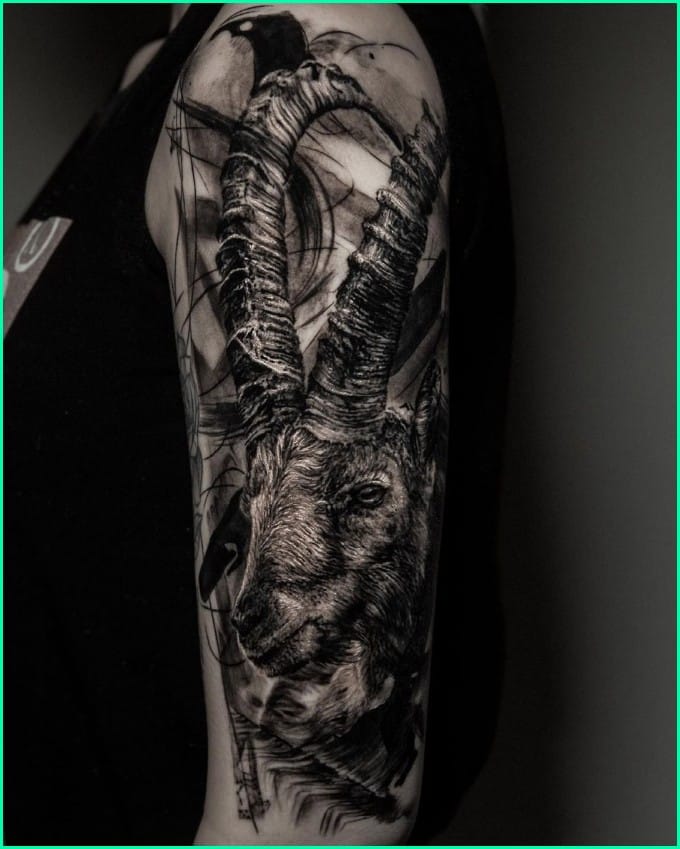 capricorn animal tattoo