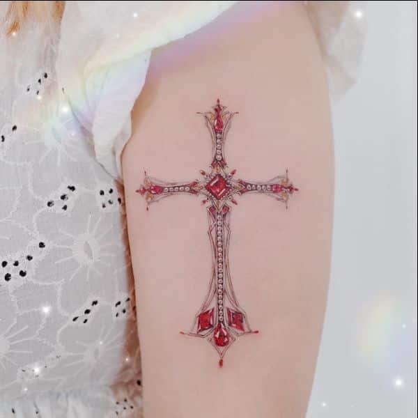 cute cross tattoos for girls 