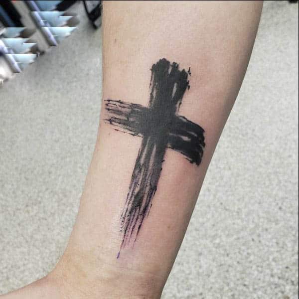 black cross tattoos
