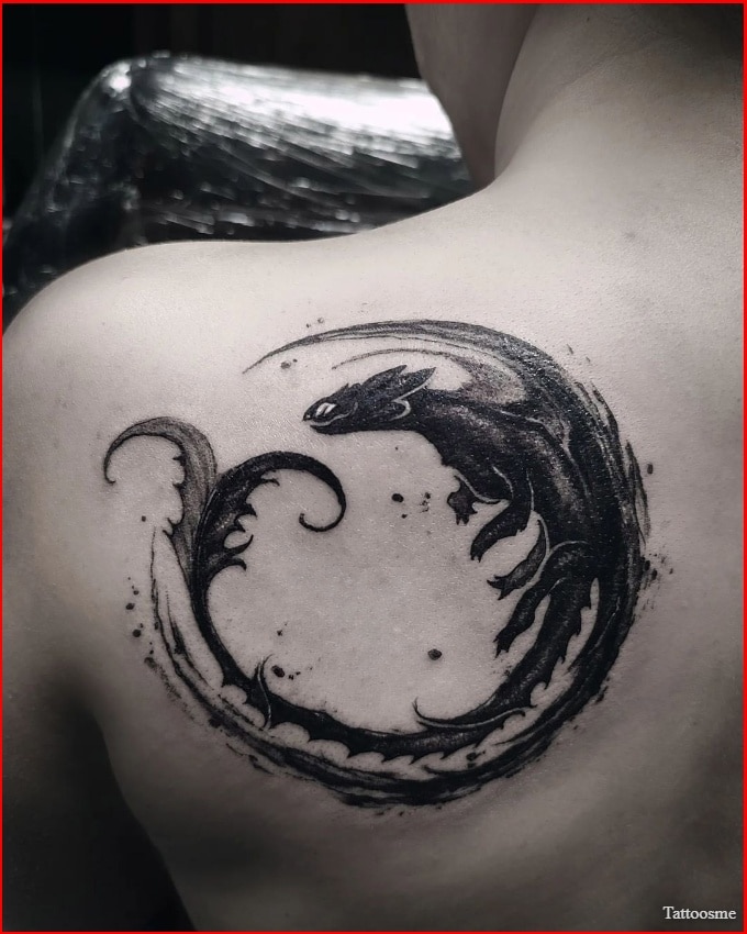 how to train your dragon night fury tattoos