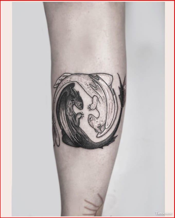 night fury couple tattoos