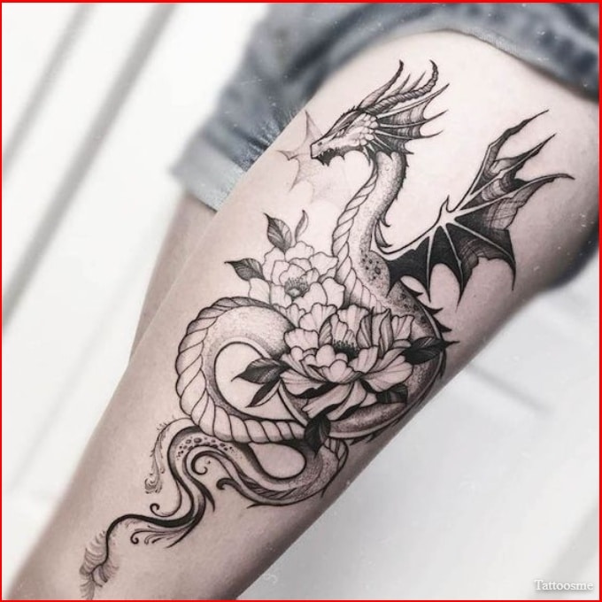 asian dragon tattoo