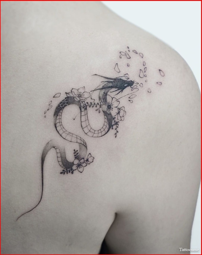 asian dragon tattoo