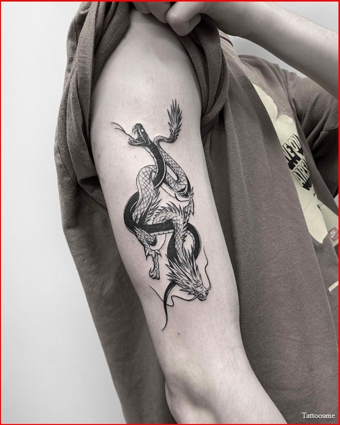 dragon tattoo sleeve