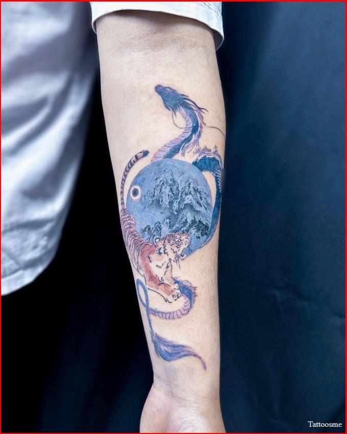 blue dragon tattoo