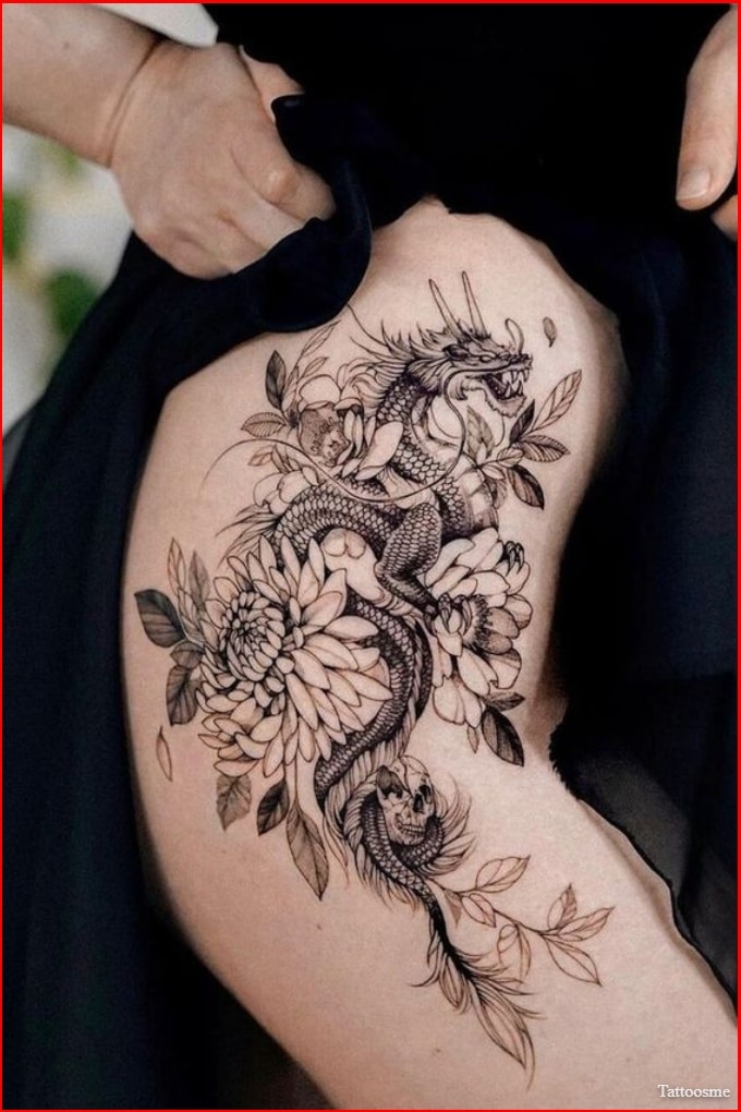 forearm dragon tattoo