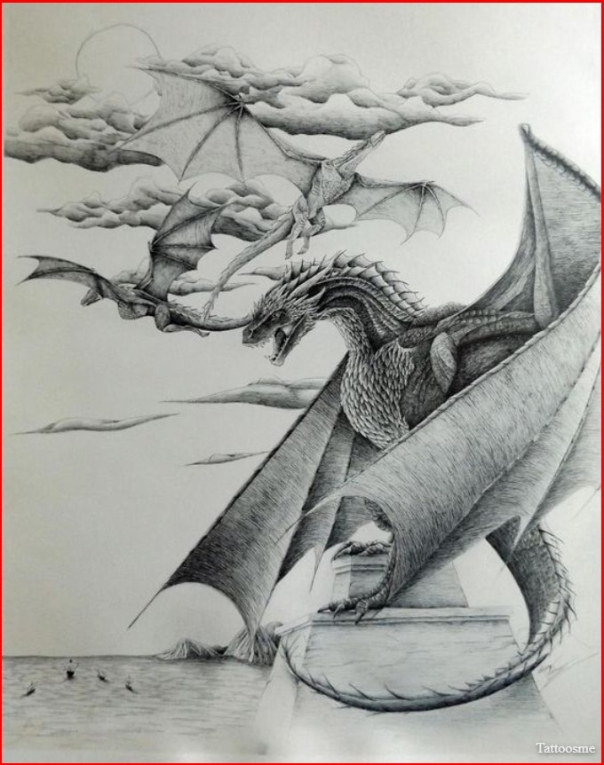 game of thrones dragon tattoo