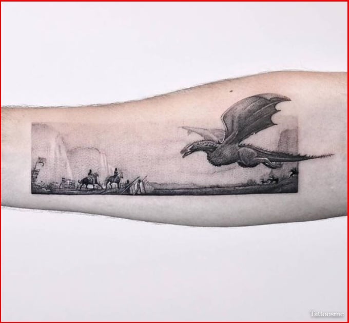 game of thrones dragon tattoo