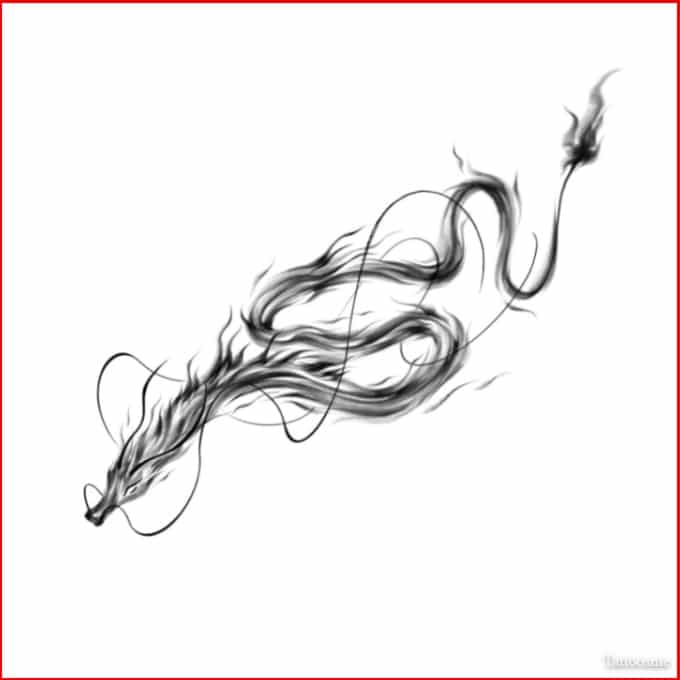 dragon drawing tattoo