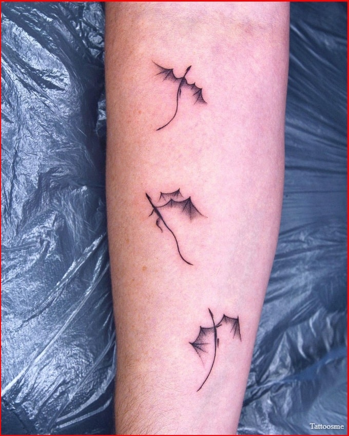 game of thrones three dragons tattoos