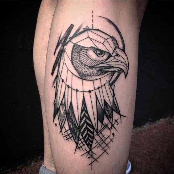 Geometric eagle tattoos Geometric eagle tattoos designs on shoulder