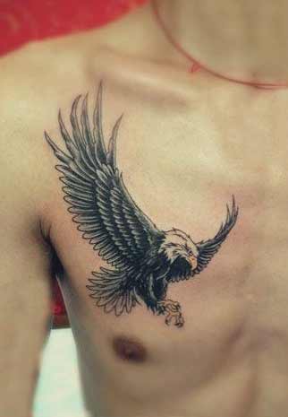 Best eagle tattoo designs for men and women Small eagle chest tattoos