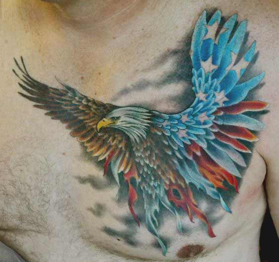 Best eagle tattoo designs for men Traditional eagle tattoos designs on chest