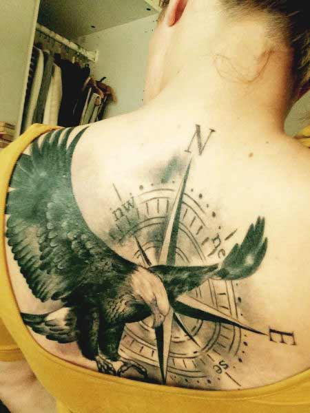 Flying eagle spreading wings Flying eagle spreading wings