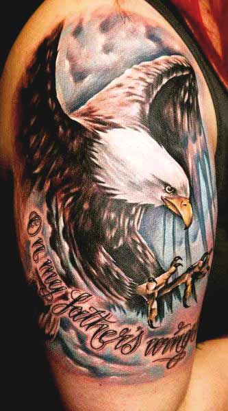 Best eagle tattoo designs for men and women Eagle tattoos with quotes designs on shoulder