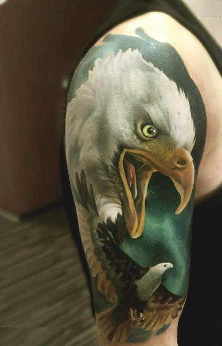 Best eagle tattoo designs for men and women 3d realistic eagle head tattoos
