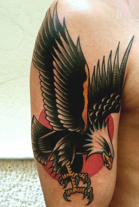 Best eagle tattoo designs for men and women Traditional flying eagle tattoos designs