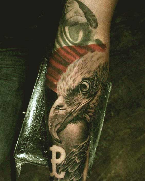 Realistic Eagle head tattoo Realistic Eagle head tattoo designs on forearm ideas for guys