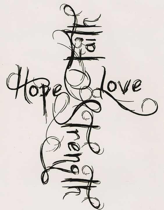 Best Faith Hope Love Tattoo Designs Faith hope love and strength tattoos designs for back and chest