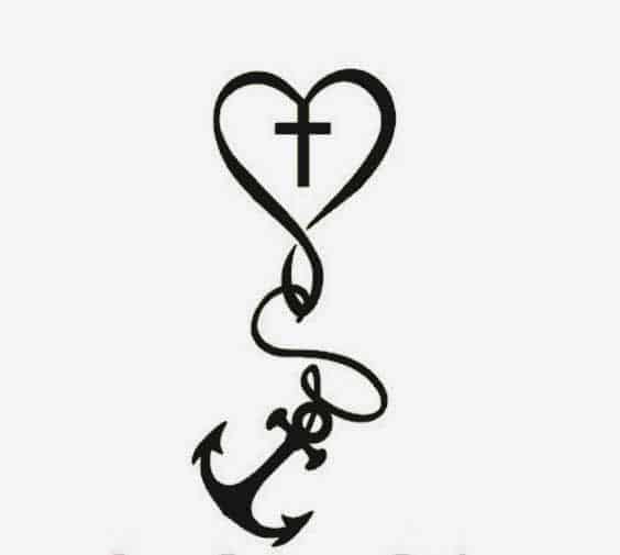 Best Faith Hope Love Tattoo Designs Anchor infinity heart and cross symbols designs for back