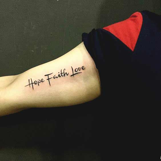 Best Faith Hope Love Tattoo Designs Faith hope and love tattoos designs on arm for boys