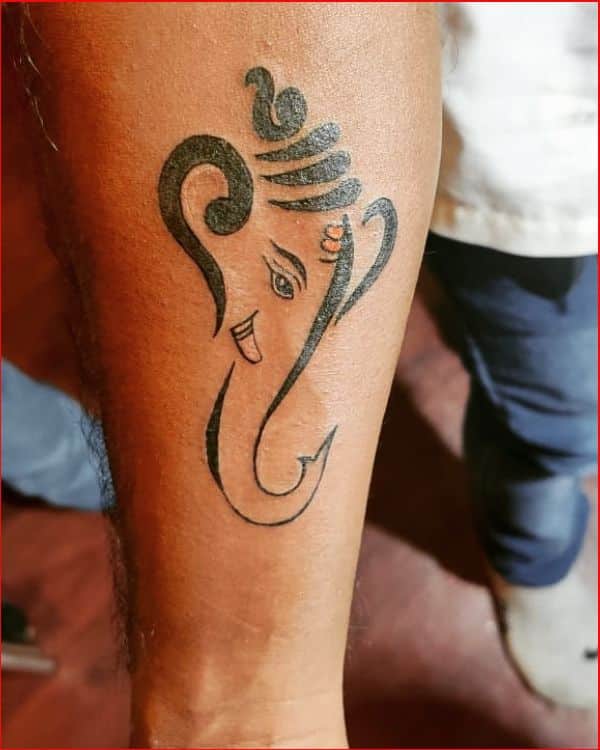 simple ganesha tattoos