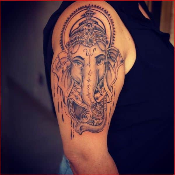 ganesha tattoo uppersleeve